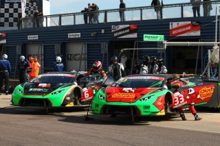 Liam Griffin / Adam Carroll Barwell Motorsport Lamborghini Hurracan GT3 and Jon Minshaw / Phil Keen Barwell Motorsport Lamborghini Hurracan GT3  | Jakob Ebrey Photography