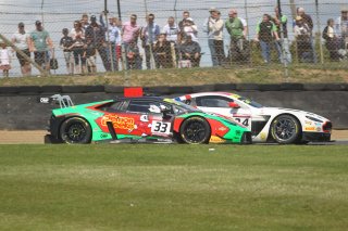 Jack Mitchell / James Littlejohn Macmillan AMR Aston Martin Vantage GT3 and Jon Minshaw / Phil Keen Barwell Motorsport Lamborghini Hurracan GT3   | Jakob Ebrey Photography