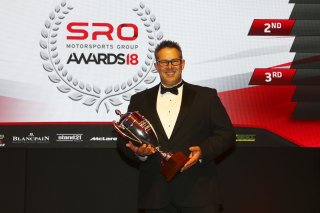 Chris Tolman, Tolman Motorsport, PMW Expo Team of the Year, GT4 Drivers' Championship, Jack Mitchell (Century Motorsport), Ben Tuck & Ben Green (Century Motorsport), Charlie Fagg & Michael O'Brien (Tolman Motorsport), 2018 SRO Awards Old Billingsgate Lond | British GT