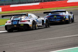 Graham Davidson / Jonny Adam TF Sport Aston Martin V8 Vantage GT3 and Ian Loggie / Callum Macleod RAM Racing Mercedes-AMG GT3  | JEP