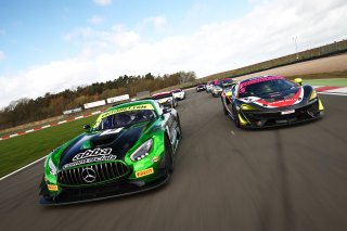 Richard Neary / Adam Christodoulou Team ABBA Racing Mercedes-AMG GT3 and Jordan Collard / Lewis Proctor Tolman Motorsport McLaren 570S GT4  | JEP