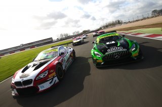 Adrian Wilmott / Jack Mitchell Century Motorsport BMW M6 GT3 and Richard Neary / Adam Christodoulou Team ABBA Racing Mercedes-AMG GT3  | JEP