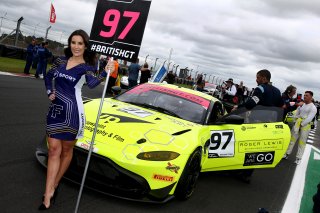 Tom Canning / Ashley Hand TF Sport Aston Martin V8 Vantage GT4 Grid Girl | JEP