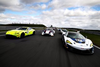 Jamie Caroline / Daniel Vaughan - TF Sport Aston Martin Vantage AMR GT4, Ross Gunn / Jack Mitchell - Beechdean AMR Aston Martin Vantage AMR GT3, Chris Wesemael / Gus Bowers - HHC Motorsport McLaren 570S GT4 #57 | JEP
