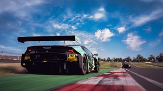 R5 Donington 72 Sandy Mitchell Lamborghini Huracan GT3 Evo Barwell Motorsport | Xynamic Automotive Photography