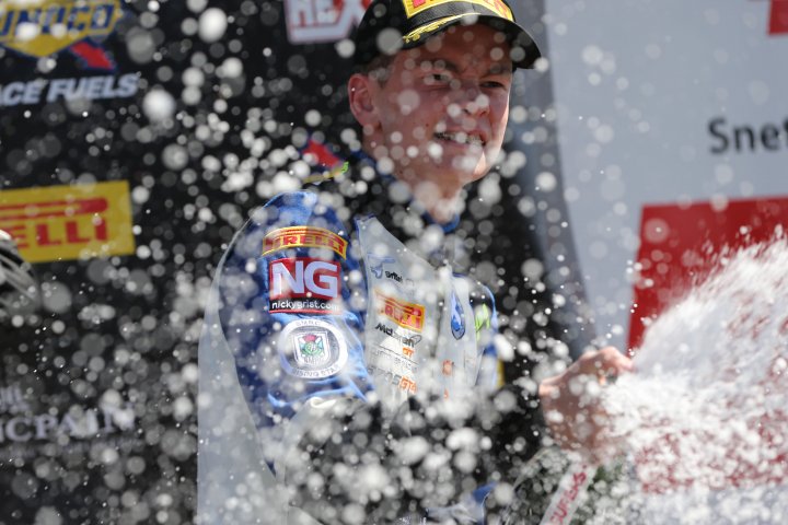 Black Bull Ecurie Ecosse’s Mitchell becomes British GT’s youngest race winner at Snetterton