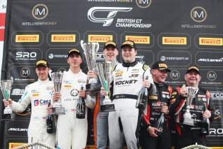 Will Burns / Gus Burton - Century Motorsport BMW M4 GT4 James Kell / Jordan Collard - Team Rocket RJN McLaren 570S GT4 John Ferguson / Scott McKenna - Toyota GAZOO Racing UK Toyota GR Supra GT4
 | SRO Motorsports Group