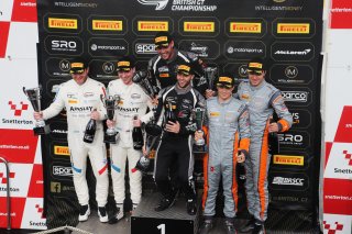 Chris Salkeld / Andrew Gordon-Colebrooke - Century Motorsport BMW M4 GT4 Will Moore / Matt Cowley - Academy Motorsport Ford Mustang GT4 Alain Valente / Michael Benyahia - Team Rocket RJN McLaren 570S GT4
 | Jakob Ebrey