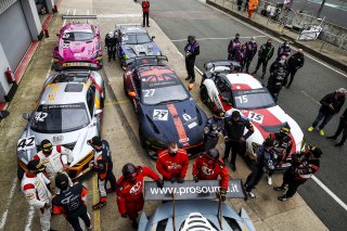Richard Williams / Sennan Fielding - Steller Motorsport Audi R8 LMS GT4, Matt Topham / Darren Turner - Newbridge Motorsport Aston Martin Vantage AMR GT4, John Ferguson / Scott McKenna - Toyota GAZOO Racing UK Toyota GR Supra GT4
 | Jakob Ebrey
