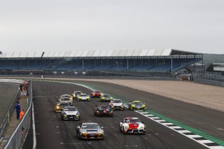 GT4 Race Start, Richard Williams / Sennan Fielding - Steller Motorsport Audi R8 LMS GT4 lead
 | JEP