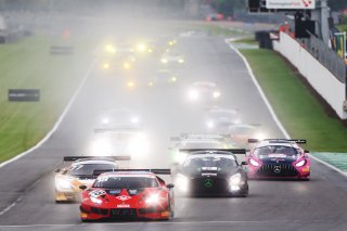 Race Start - Michael Igoe / Phil Keen - WPI Motorsport Lamborghini Huracan GT3 Evo leads
 | James Roberts