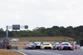 Ian Loggie / Callum MacLeod - RAM Racing Mercedes-AMG GT3, GT3 Race 1 Start
 | British GT/JEP