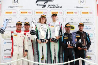 Richard Williams / Sennan Fielding - Steller Motorsport Audi R8 LMS GT4, Josh Miller / Jamie Day - R Racing Aston Martin Vantage AMR GT4, Matt Topham / Darren Turner - Newbridge Motorsport Aston Martin Vantage AMR GT4
 | British GT/JEP