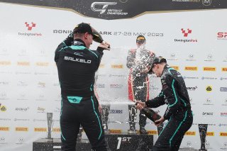 Podium of Michael Johnston / Chris Salkeld - Century Motorsport BMW M4 GT4
 | British GT/JEP