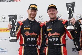 Podium of Ian Gough / Tom Wrigley - Race Lab McLaren Artura GT4
 | British GT/JEP