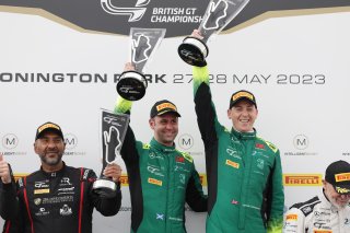 Podium of James Cottingham / Jonny Adam - 2Seas Motorsport Mercedes-AMG GT3
 | British GT/JEP