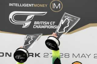 Podium of James Cottingham / Jonny Adam - 2Seas Motorsport Mercedes-AMG GT3  | British GT/JEP