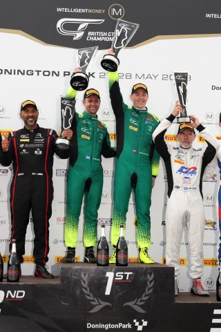 Podium of James Cottingham / Jonny Adam - 2Seas Motorsport Mercedes-AMG GT3 | British GT/JEP