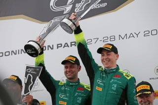 Podium of James Cottingham / Jonny Adam - 2Seas Motorsport Mercedes-AMG GT3  | British GT/JEP
