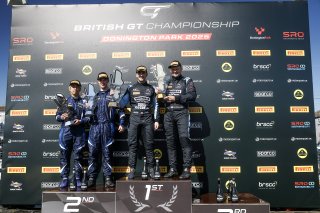 GT3 Silver-Am Podium (l-r) #86 - Chun Cheong Ip / Luke Garlick - Bridger Motorsport Honda NSX GT3 Evo II,  #97 - Andrew Howard / Tom Wood - Beechdean Motorsport Ltd Aston Martin Vantage AMR GT3 Evo
 | SRO / JEP