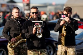 Army band perform before the start of the race
 | JEP