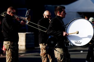 Army band perform before the start of the race
 | JEP