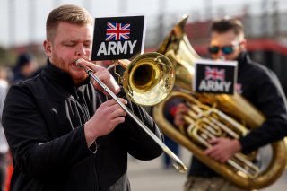 Army band perform before the start of the race
 | JEP
