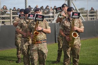 Army band perform before the start of the race
 | SRO / JEP