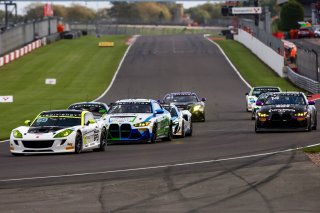 Start of the GT4 Race - #69 - Luke Garlick / Blake Angliss - Mahiki Racing Ginetta G56 GT4 Evo leads
 | SRO / JEP