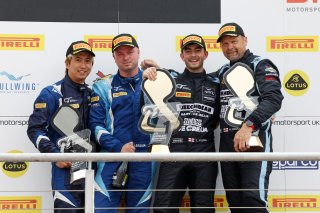 GT3 Silver-Am Podium (l-r) #86 - Chun Cheong Ip / Jay Bridger - Bridger Motorsport Honda NSX GT3 Evo II - #97 - Andrew Howard / Tom Wood - Beechdean Motorsport Ltd Aston Martin Vantage AMR GT3 Evo
 | SRO / JEP