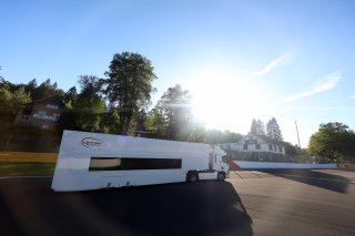 Trucks arriving at Spa-Francorchamps | SRO Motorsports Group