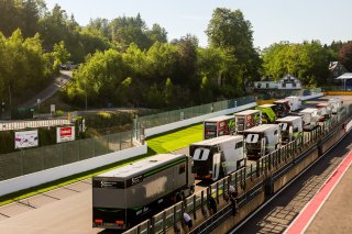 Trucks arriving at Spa-Francorchamps | SRO Motorsports Group