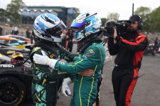 #27 - Grange Racing with FSR - Darren TURNER - Aston Martin Vantage AMR GT4 EVO and #21 - MK Racing - Will ORTON - Aston Martin Vantage AMR GT4 EVO | SRO / JEP