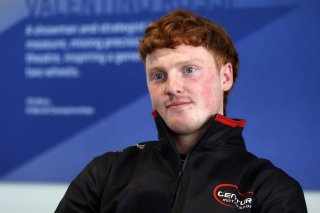 #44 - Charles Clark - Century Motorsport - BMW M4 GT4 Evo in the British GT Press Conference
 | SRO / JEP