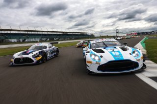 #18 - Kevin Tse / Ben Green - 2 Seas Motorsport - Mercedes-AMG GT3 Evo, #97 - John Hartshorne / Ronan Pearson / Jonny Adam - GBR Stratton Motorsport - Aston Martin Vantage AMR GT4 Evo
 | SRO / JEP